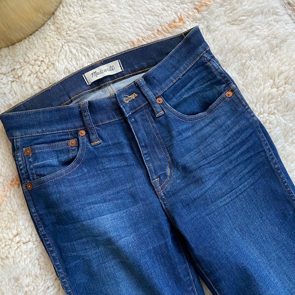 Madewell 9” high riser skinny jeans, size 24